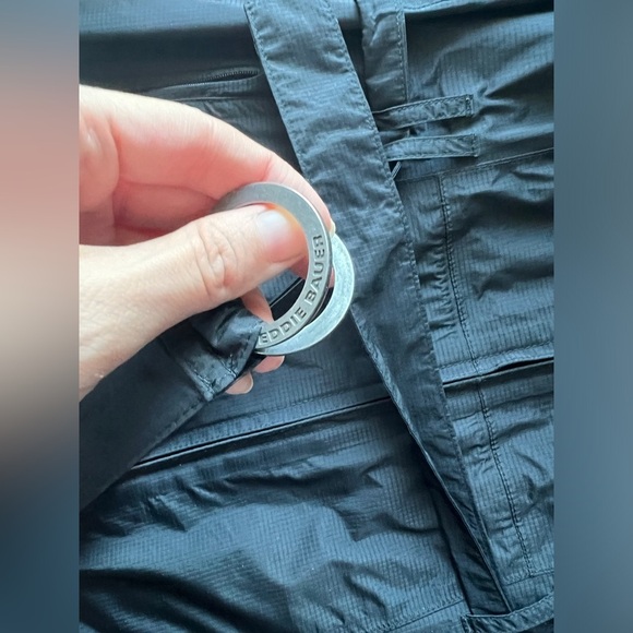 Eddie Bauer Womens Travel Hiking Outdoors Waterproof Black Rain Jacket Small - Picture 3 of 13